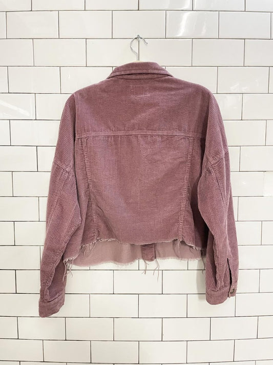 ae chunky cord cropped shirt - good market thrift store