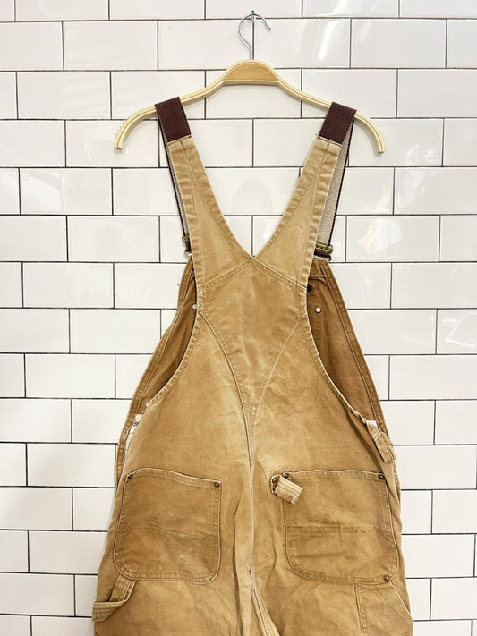 vintage 80s carhartt double knee union made overalls - good market thrift store