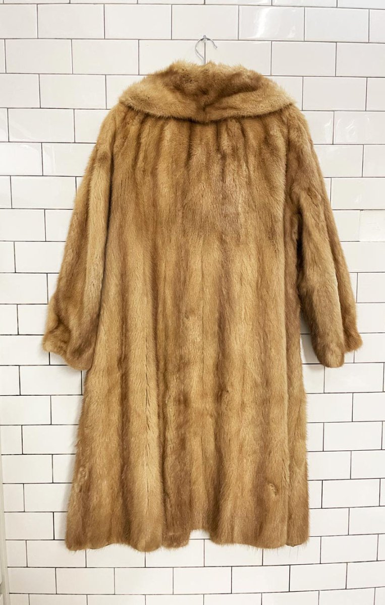vintage st johns fur long mink coat - good market thrift store