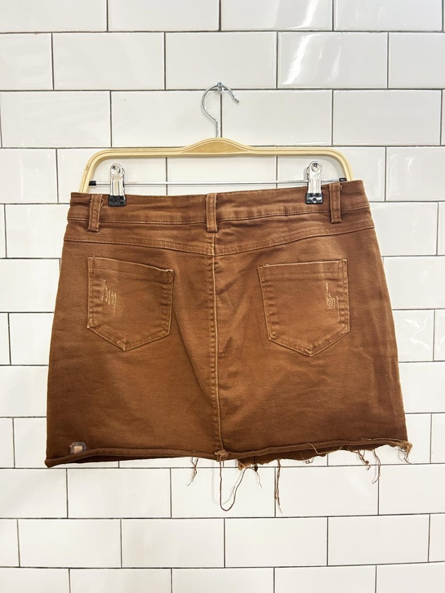 tian lai cun lined mini skirt - good market thrift store