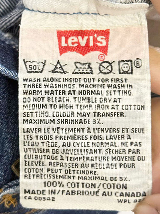 vintage 90s levi's 501 straight leg jeans | made in Canada