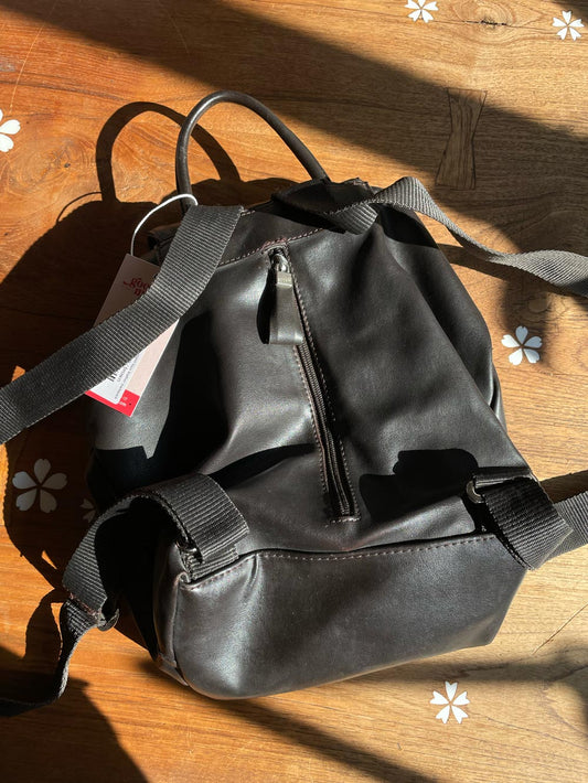 vintage 90s esprit faux leather backpack