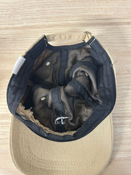 vintage 00s bear minimal cotton hat - good market thrift store