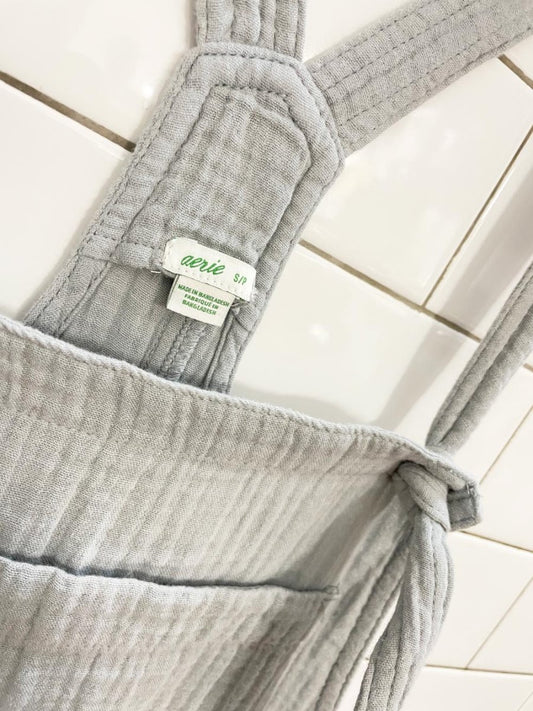 aerie gauze cotton lounge overalls - good market thrift store