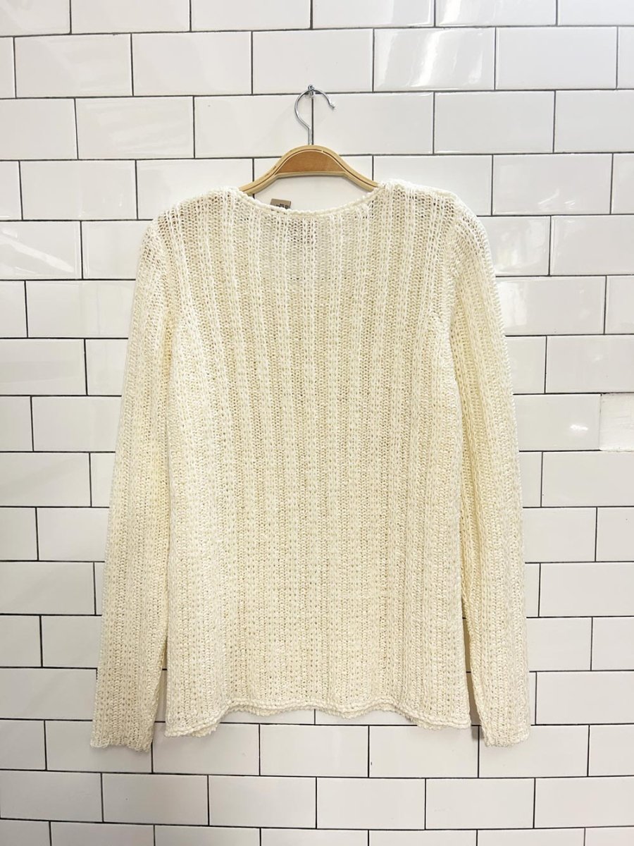 vintage 00s massini loose knit ribbed sweater - good market thrift store