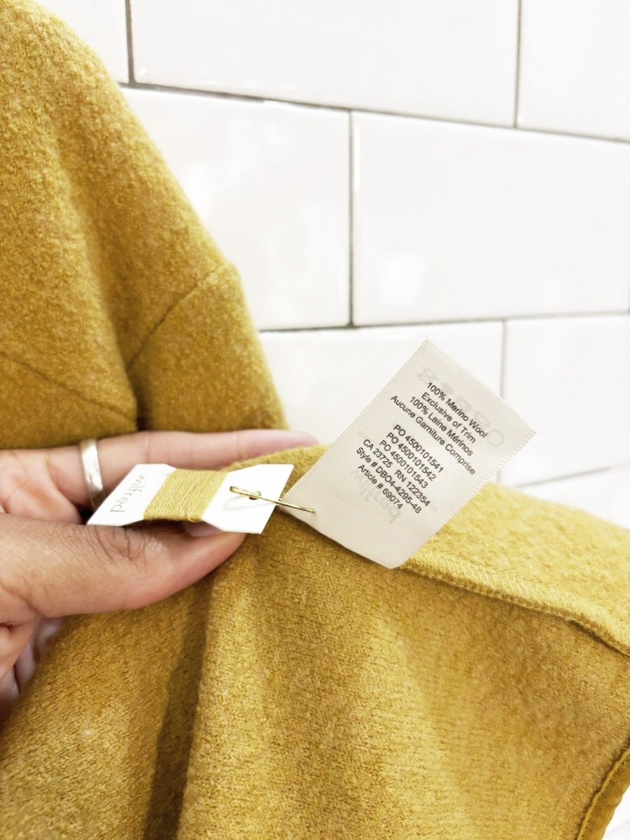 wilfred chandelle 100% merino wool jacket | aritizia - good market thrift store