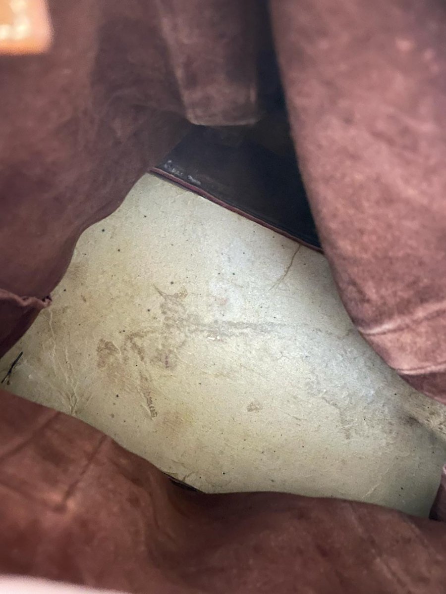 vintage 70s suede doctor style carry - on bag - good market thrift store