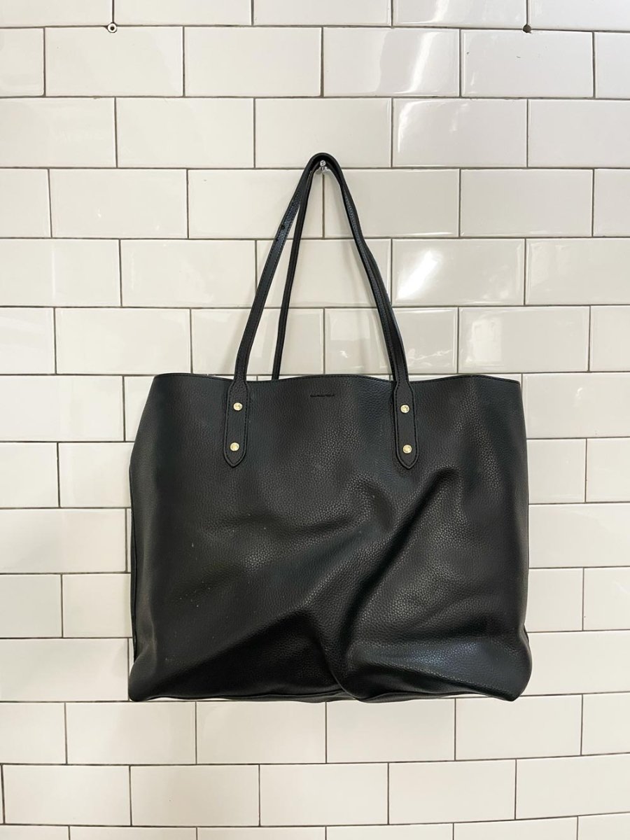 coach faux leather town tote - good market thrift store