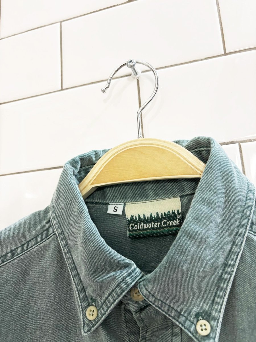 vintage 90s coldwater creek western buffalo shirt - good market thrift store