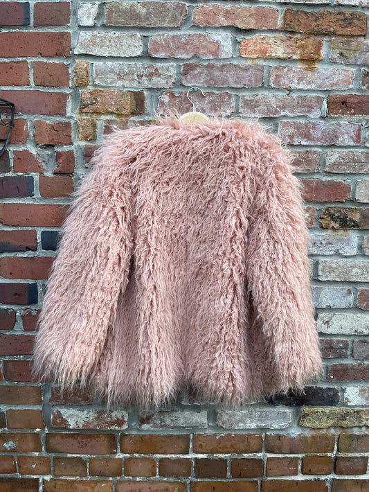 h&m faux mongolian sheepskin jacket