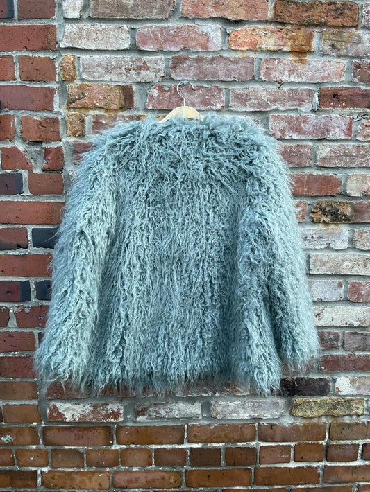 h&m faux mongolian sheepskin jacket