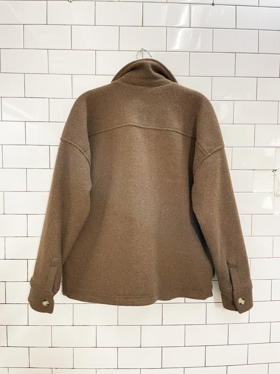 crescent lined fleece shirt jacket - good market thrift store