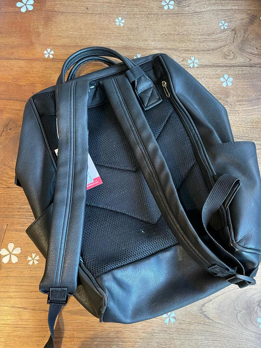 kah&kee faux leather backpack laptop bag