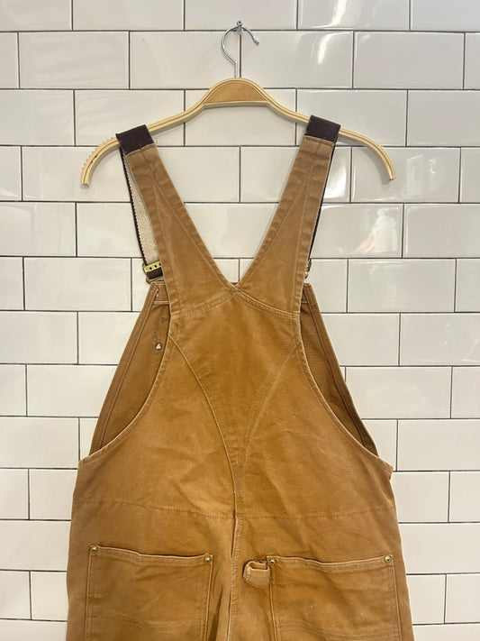 vintage 00s lined carhartt double knee overalls - good market thrift store