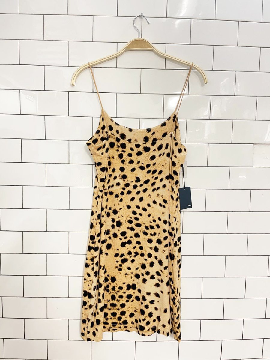 wilfred free roos animal print tank mini dress | aritzia - good market thrift store