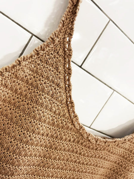 aerie knit crop tank | lined - good market thrift store