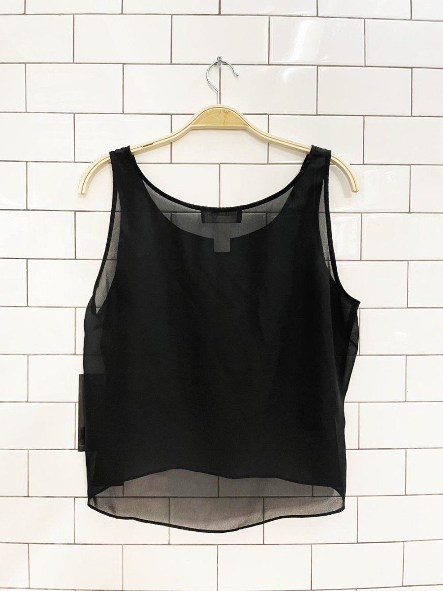 nwt vintage 00s jones new york minimal chiffon tank - good market thrift store