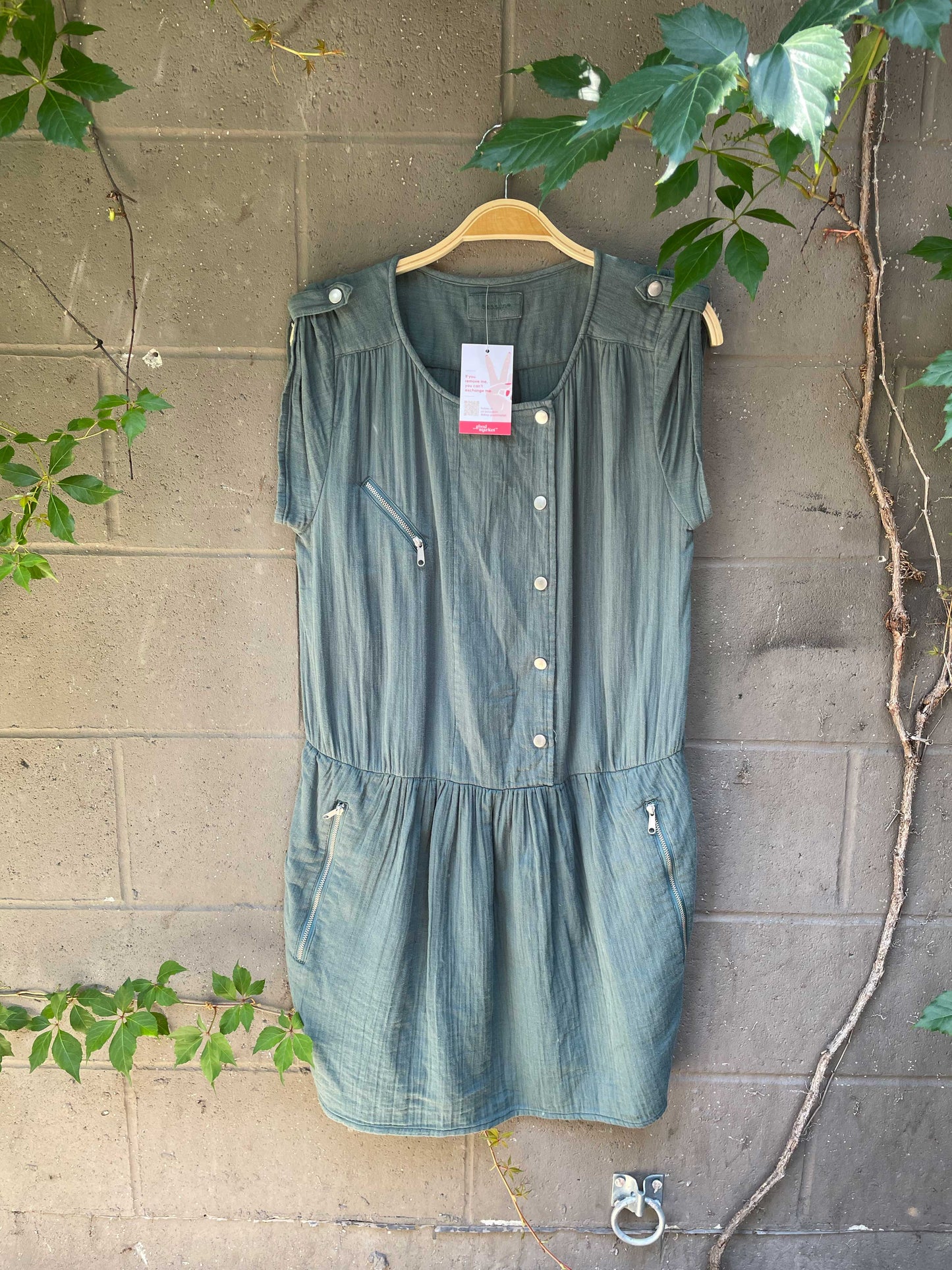 sessun chart gauze cotton dress