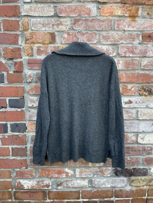 madewell glenbrook 1/2 zip merino wool sweater