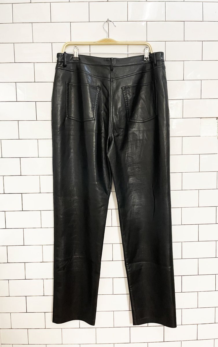 wilfred the melina faux leather high rise pant - good market thrift store