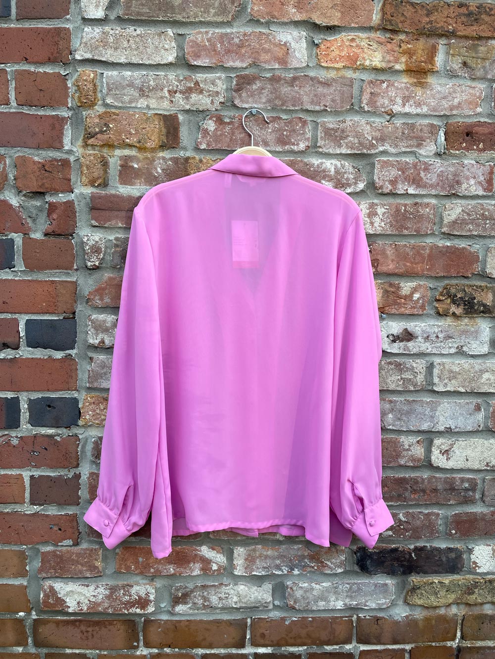 vintage susan van heusen pleated chiffon blouse