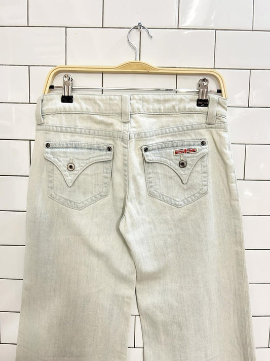 vintage 00s hudson bell bottom jeans - good market thrift store