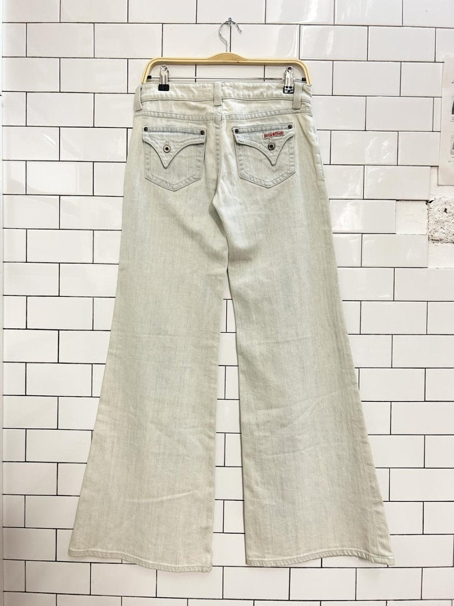 vintage 00s hudson bell bottom jeans - good market thrift store