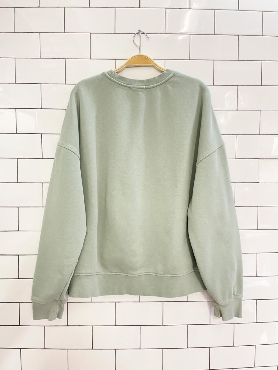 garage oversized joey pocket crewneck sweatshirt - good market thrift store