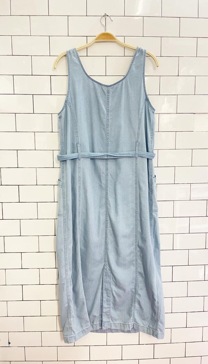 joe fresh chambray belted maxi dress - good market thrift store