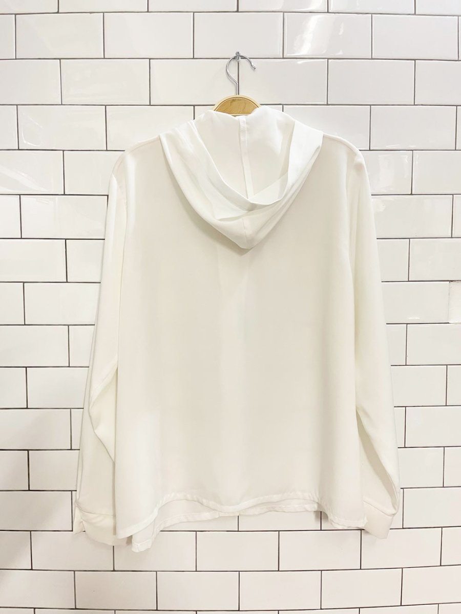 vintage 90s jean works + co hooded button down shirt - good market thrift store