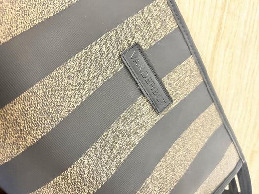 vintage gloria vanderbilt 'fendi stripe' toiletries bag set - good market thrift store