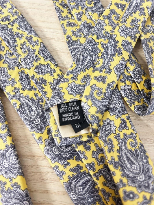 vintage john comfort paisley silk tie - good market thrift store