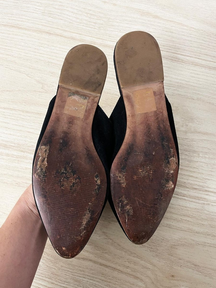 madewell remi suede mules - good market thrift store