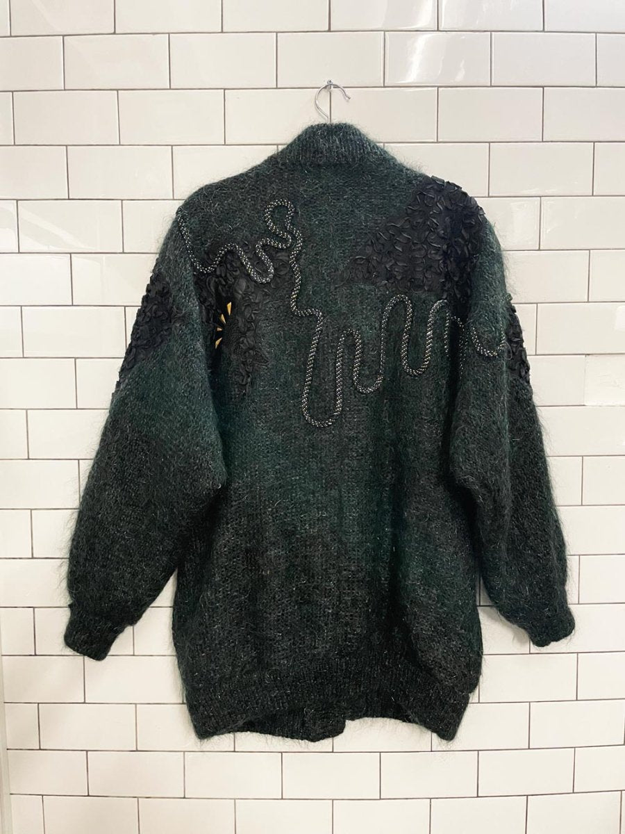 vintage signe incognito mohair blend sweater coat - good market thrift store