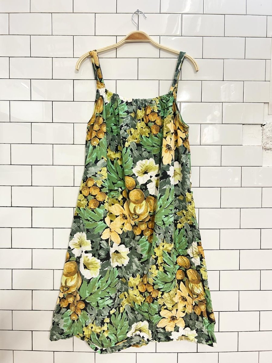 vintage 60s floral cotton house dress - good market thrift store