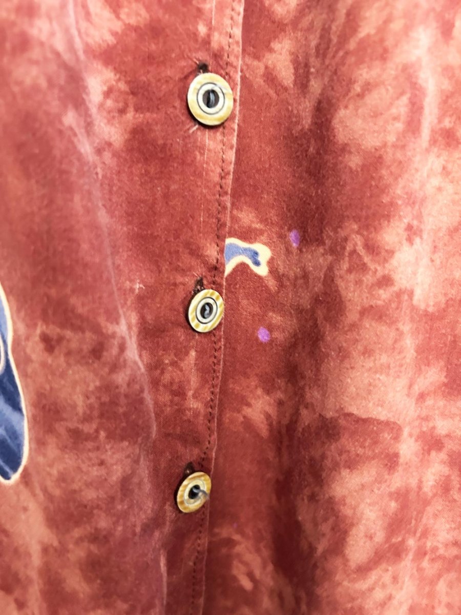 vintage 90s elephant full button midi dress - good market thrift store