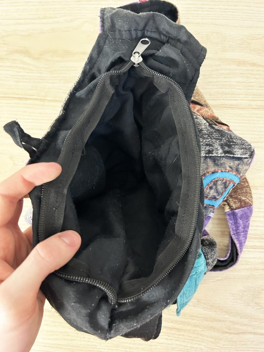 vintage ark boho patchwork peace sling bag - good market thrift store