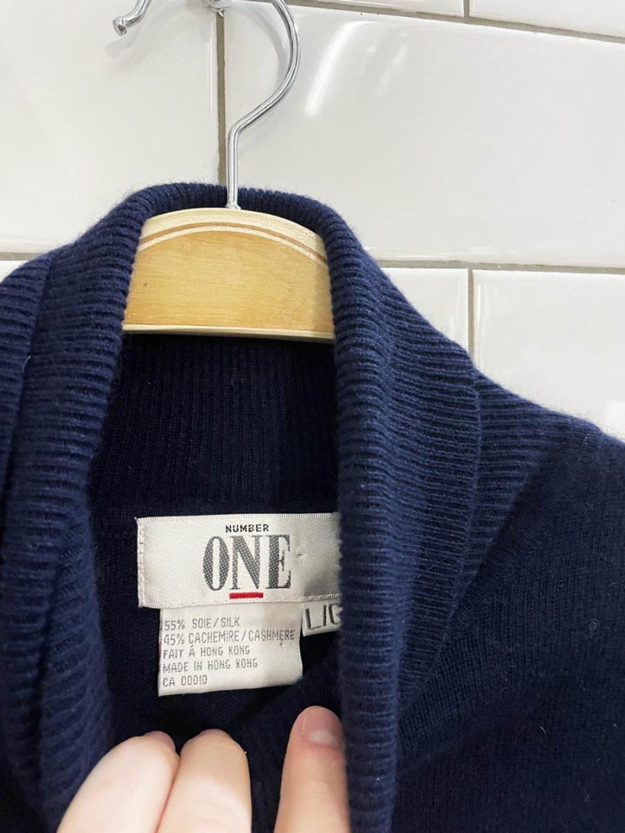 vintage 00s ONE silk - cashmere turtleneck - good market thrift store
