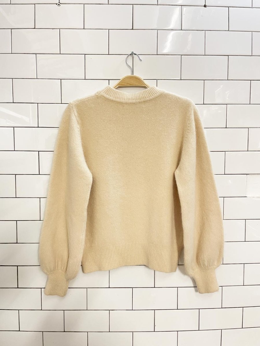secondtime angora balloon sleeve sweater - good market thrift store