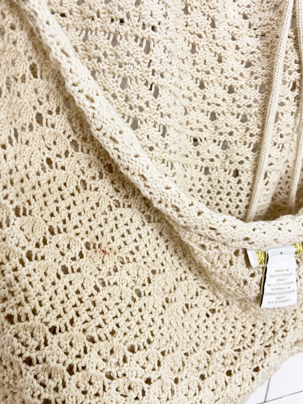 house of harlow 1960 crochet knit halter top