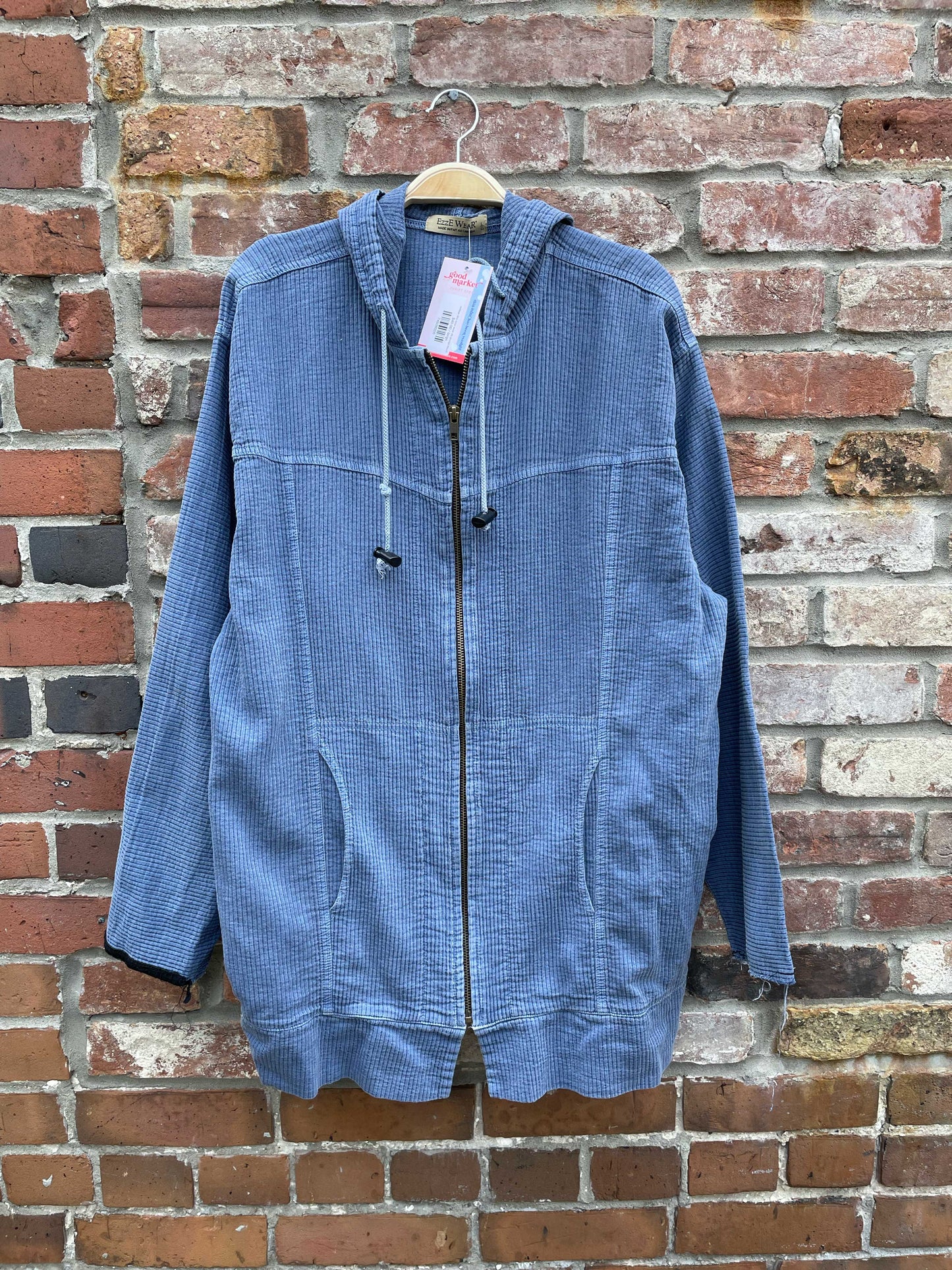 vintage 90s ezze wear rib grunge hoodie