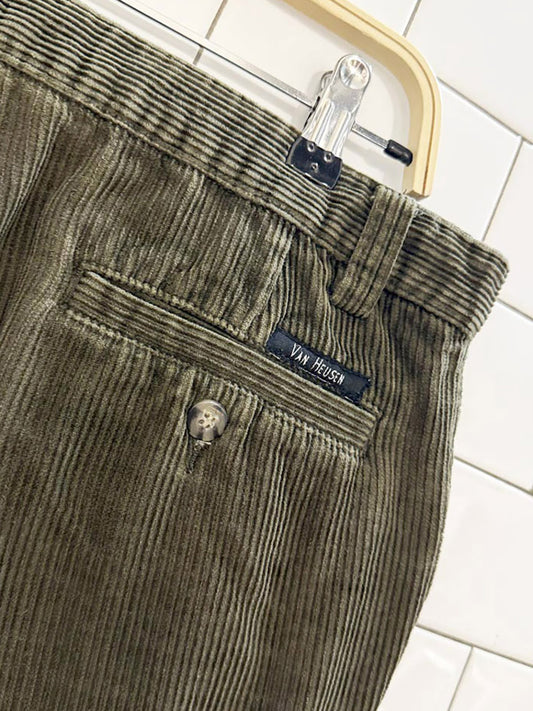 vintage van heusen chunky cord trousers