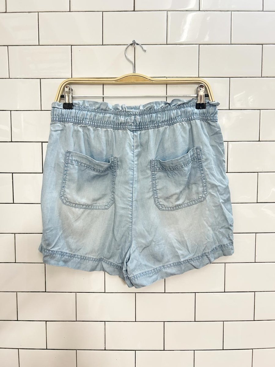 nicole miller chambray lounge shorts - good market thrift store