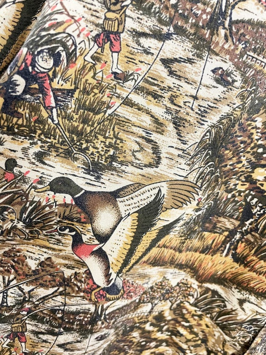 vintage 80s ducks unlimited camo nature scene shirt | all over print - good market thrift store