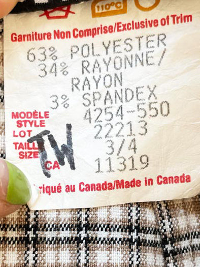 vintage 90s dynamite sport plaid mini skirt | made in canada