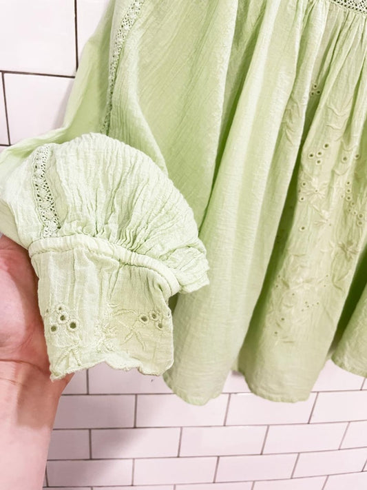 liv los angeles boho balloon sleeve blouse - good market thrift store