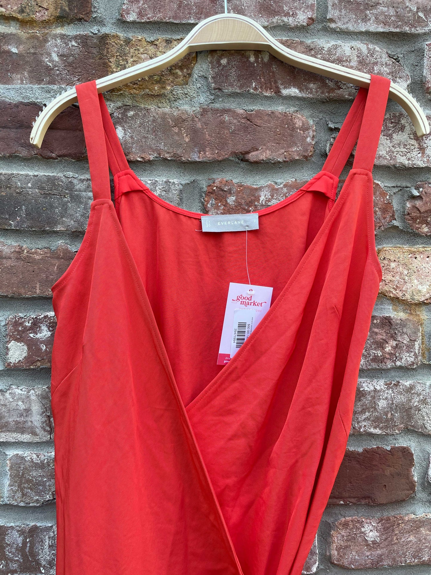 everlane japanese goweave wrap midi dress