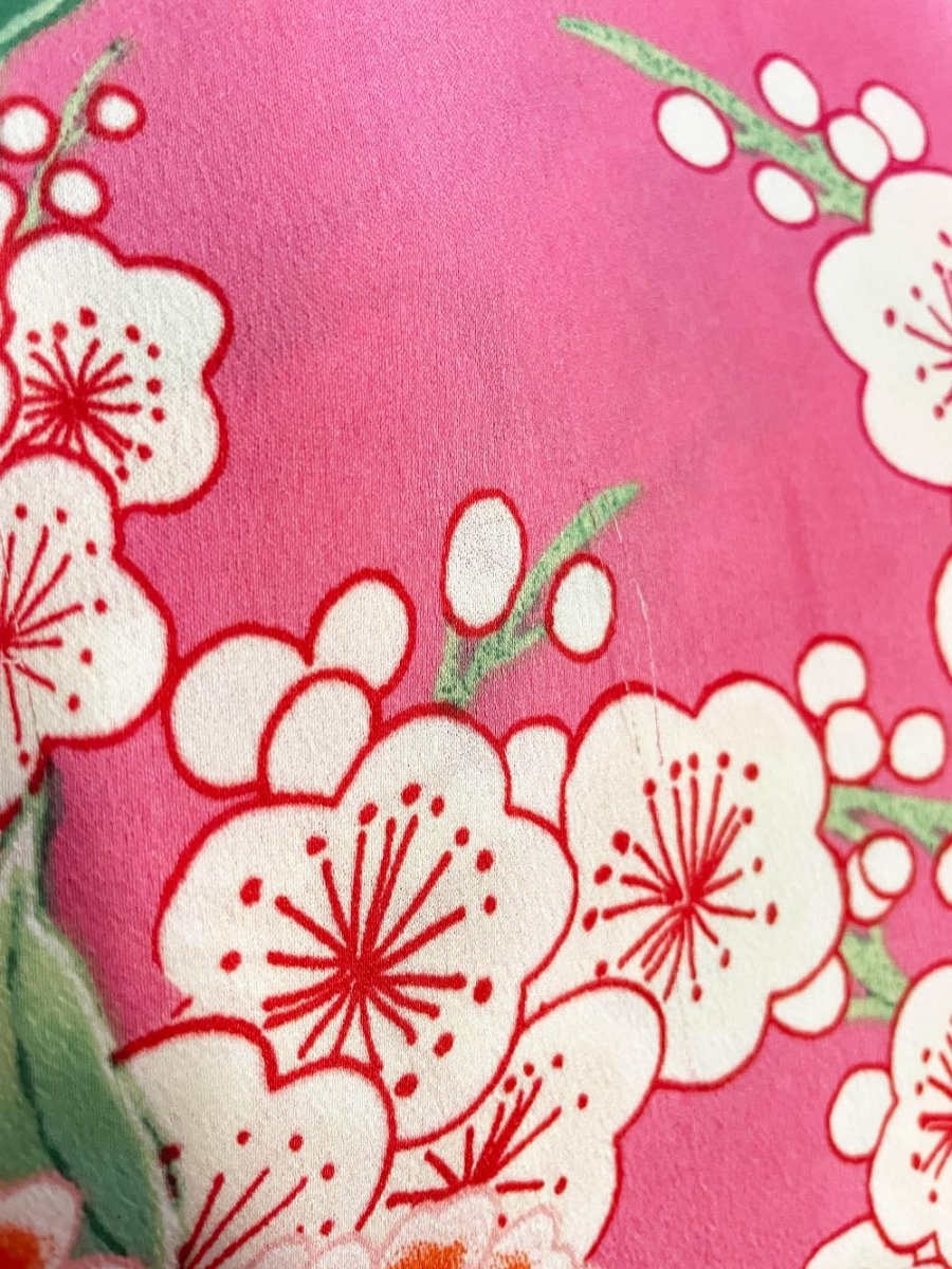 josie natori satin floral caftan - good market thrift store