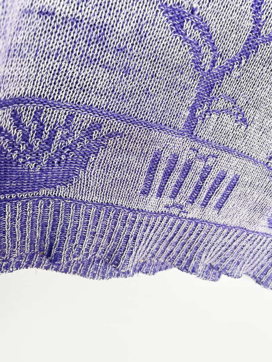 vintage distressed floral knit tank - good market thrift store