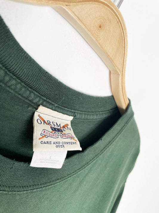 vintage 90s alaska collegiate block letter tee | oarsman - good market thrift store